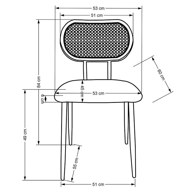 Krzesło K503 popiel