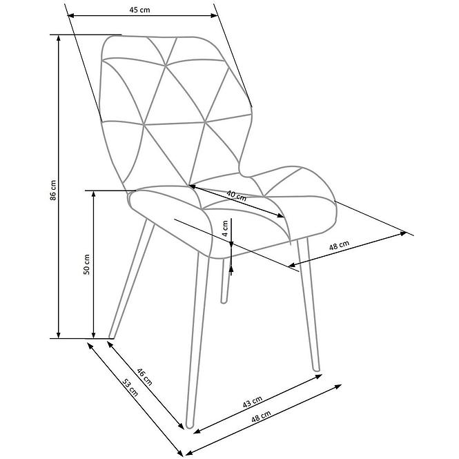 Krzesło K453 czarny