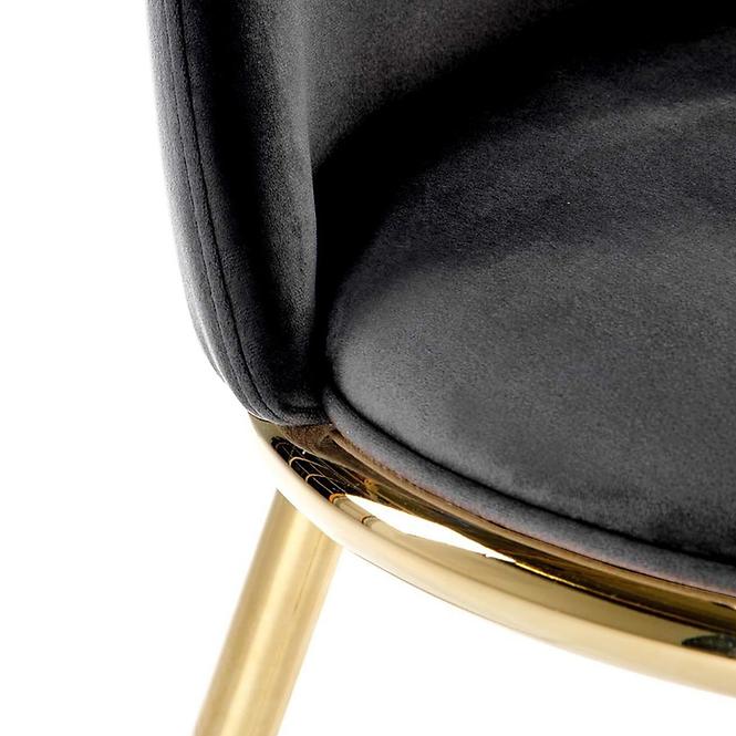 Krzesło K460 czarny/złoty