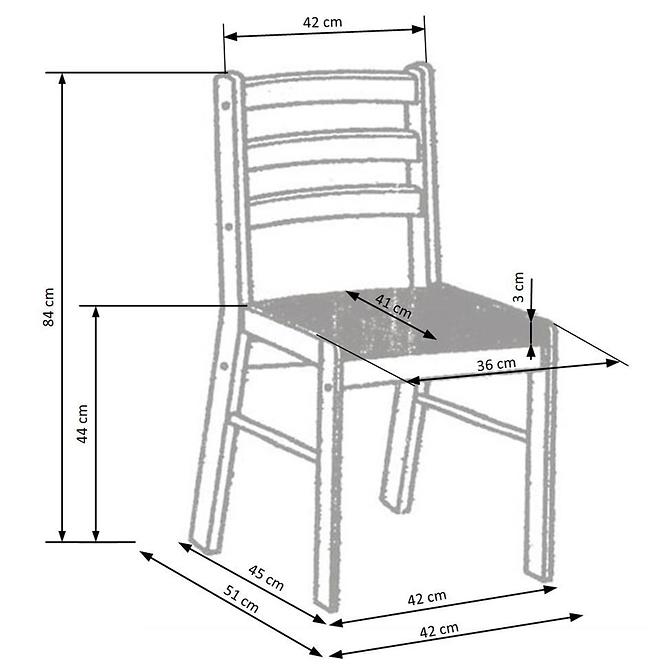 Komplet stół New Starter 2 + 4 krzesła mdf/drewno – espresso