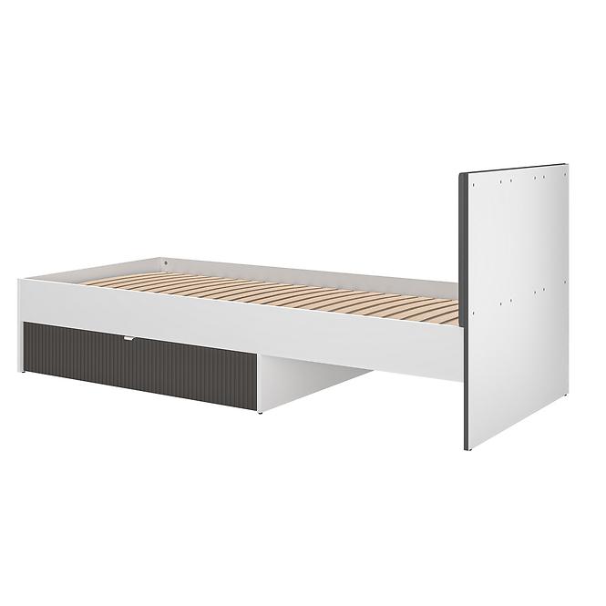 Łóżko Torino 90+Stelaż Flx 11 biały/grafit
