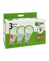 Żarówka Led Qtec 9W A60 E27 4200K 3pack