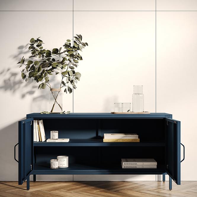 Szafka RTV Metalowa Rosa Modern Dark Blue