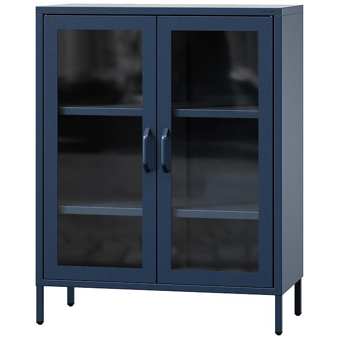 Witryna Metalowa Gina Modern Dark Blue