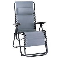 Krzesło ogrodowe Liro relax szare