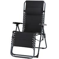 Krzesło ogrodowe Liro relax czarne