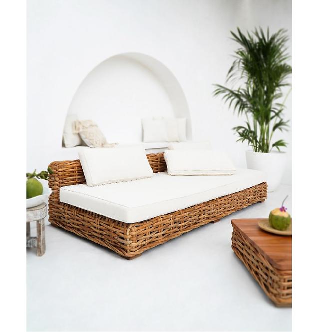 Komplet Oceane 1+1+1 naturalny rattan