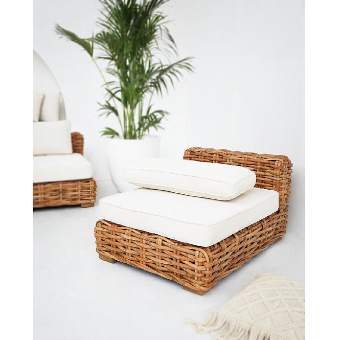 Komplet Oceane 1+1+1 naturalny rattan