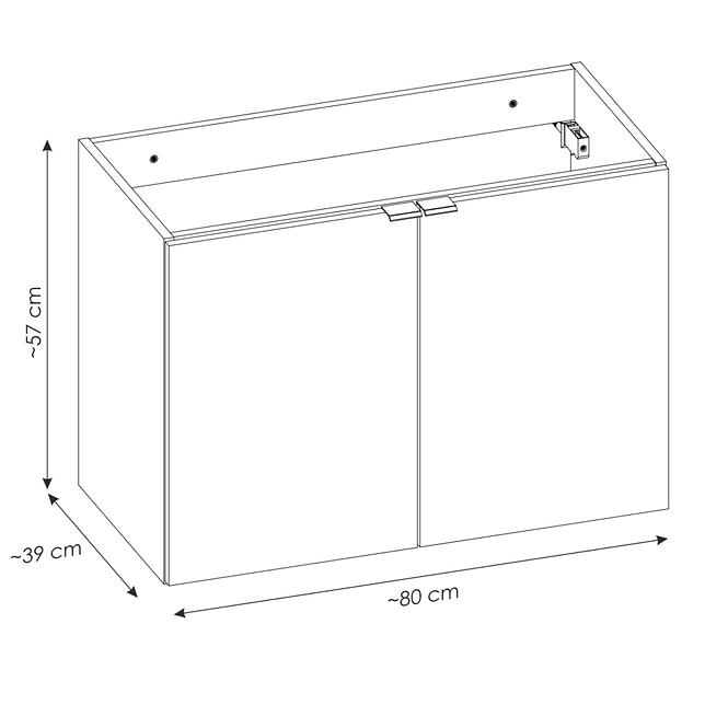 Szafka Nova Oak 80 drzwi