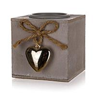  Świeca Metal Heart Naturalne Drewno 63917632