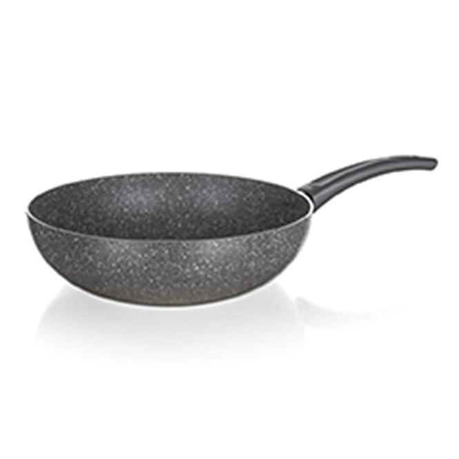  Wok Aluminium 28x8cm Granite 40051228