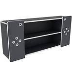 Półka Matrix Shelf II grafit/biały