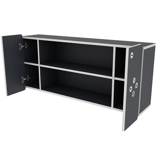 Półka Matrix Shelf II grafit/biały