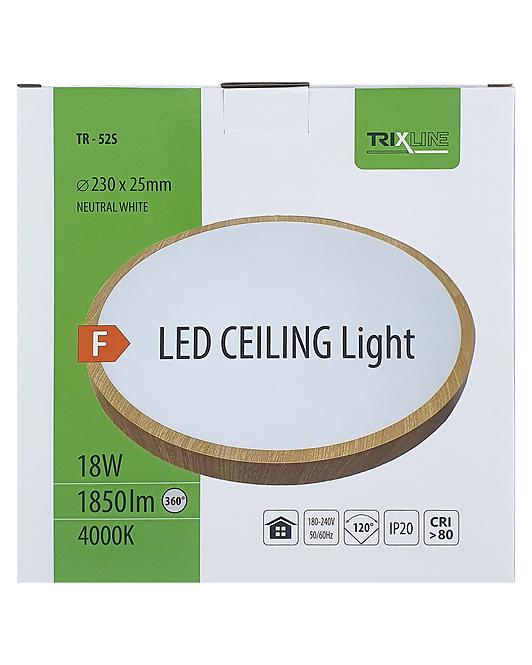 Plafon Led TR-52S 18W 4000K dąb