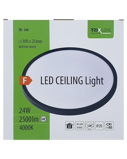 Plafon Led TR-54S 24W 4000K czarny