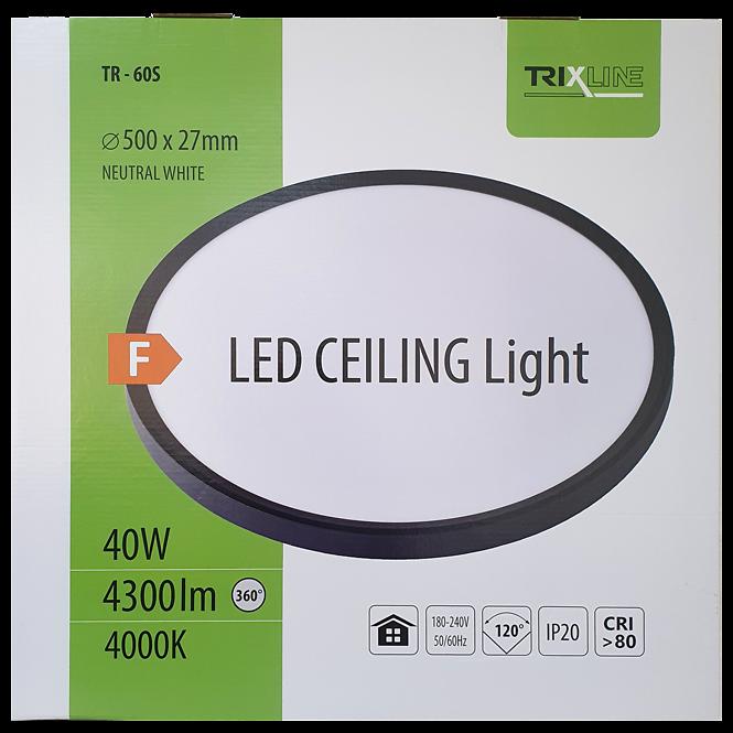 Plafon Led TR-60S 40W 4000K czarny