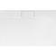Brodzik prostokątny Bazalt Long white 80x120,2