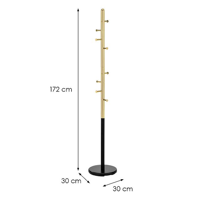 Wieszak W68 czarny/złoty