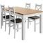 Zestaw stół i krzesła Agal artisan/biały
