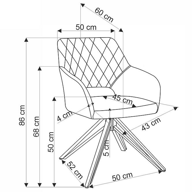 Krzesło K535 popiel