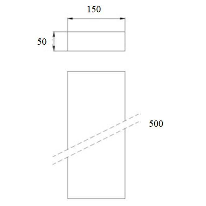 Kanał 150x50x500 DPP02