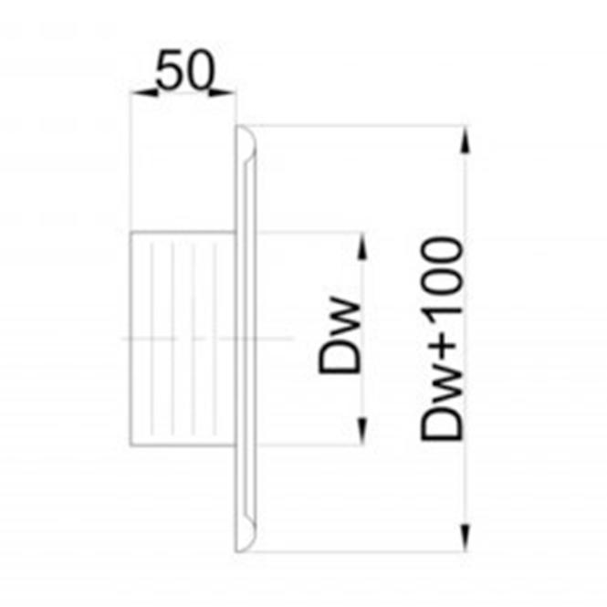 Rozeta biała DPO19/130