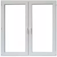 Okno dwuskrzydłowe 146,5x143,5cm białe
