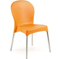 Krzesło Diana pomarańczowe