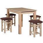 Zestaw stół i krzesła Nila 1+4 st29 100x70 +T1 sonoma