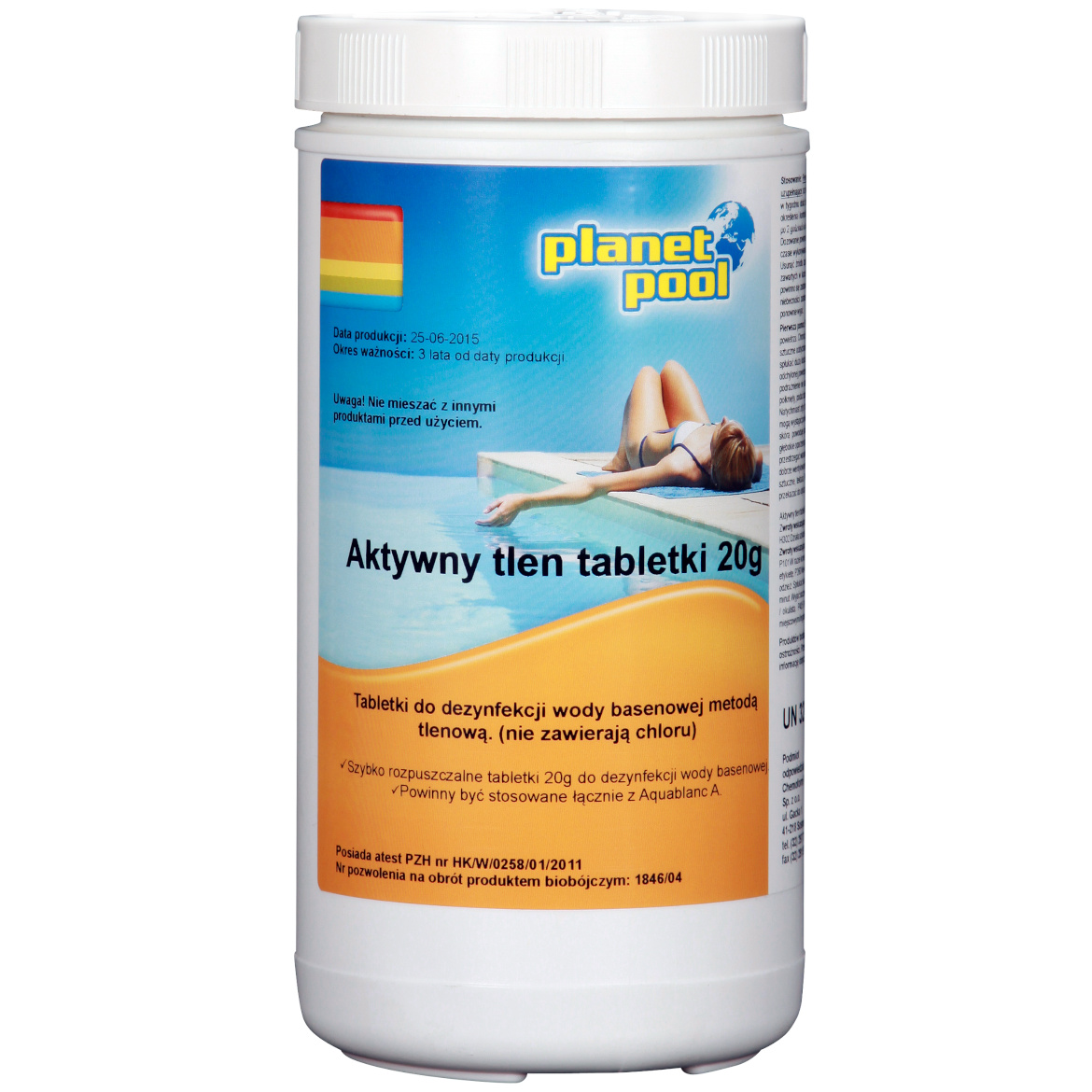 Aktywny tlen tabletki 20g 1 kg