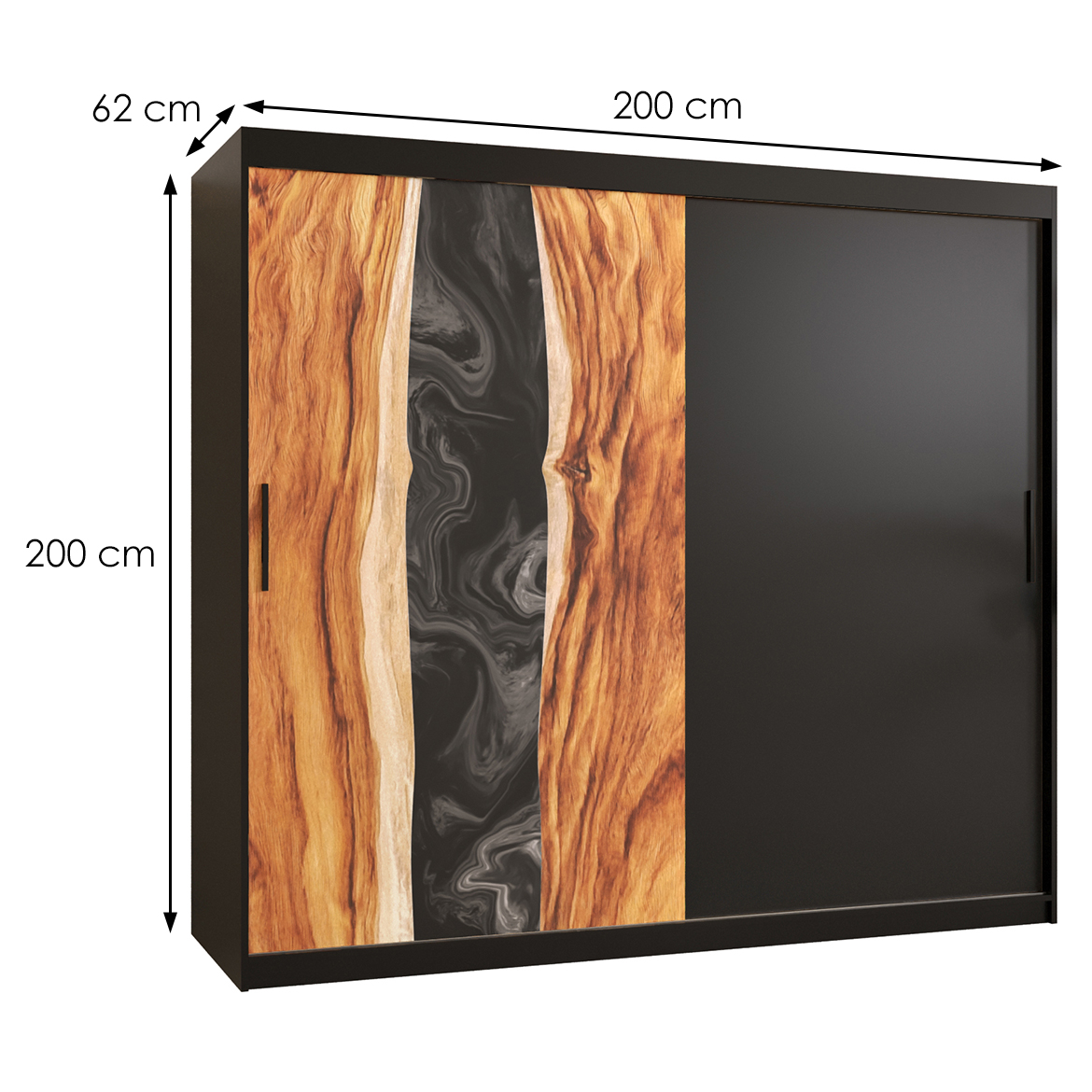 Szafa Resin 200 Czarny/Czarny