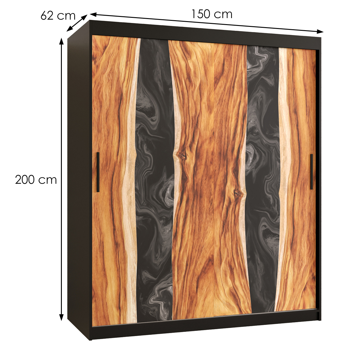 Szafa Resin I 150 Czarny