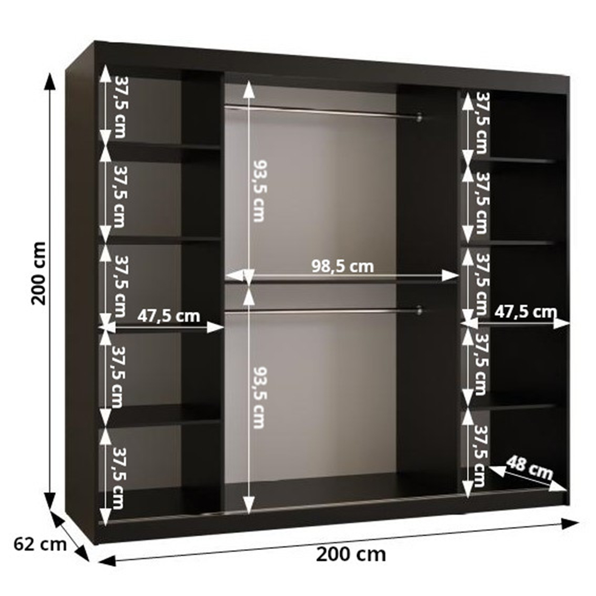 Szafa Resin I 200 Biały