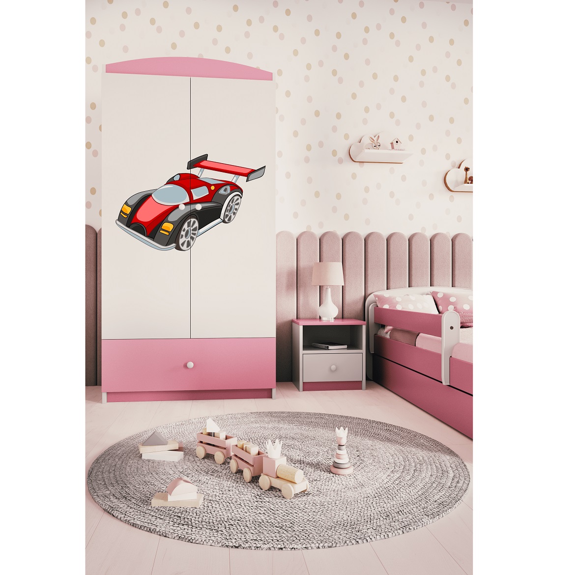 Szafa Babydreams Różowy - Auto