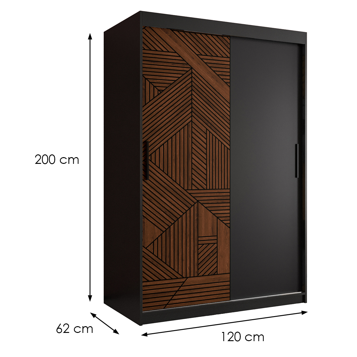Szafa Malakka 120 czarny