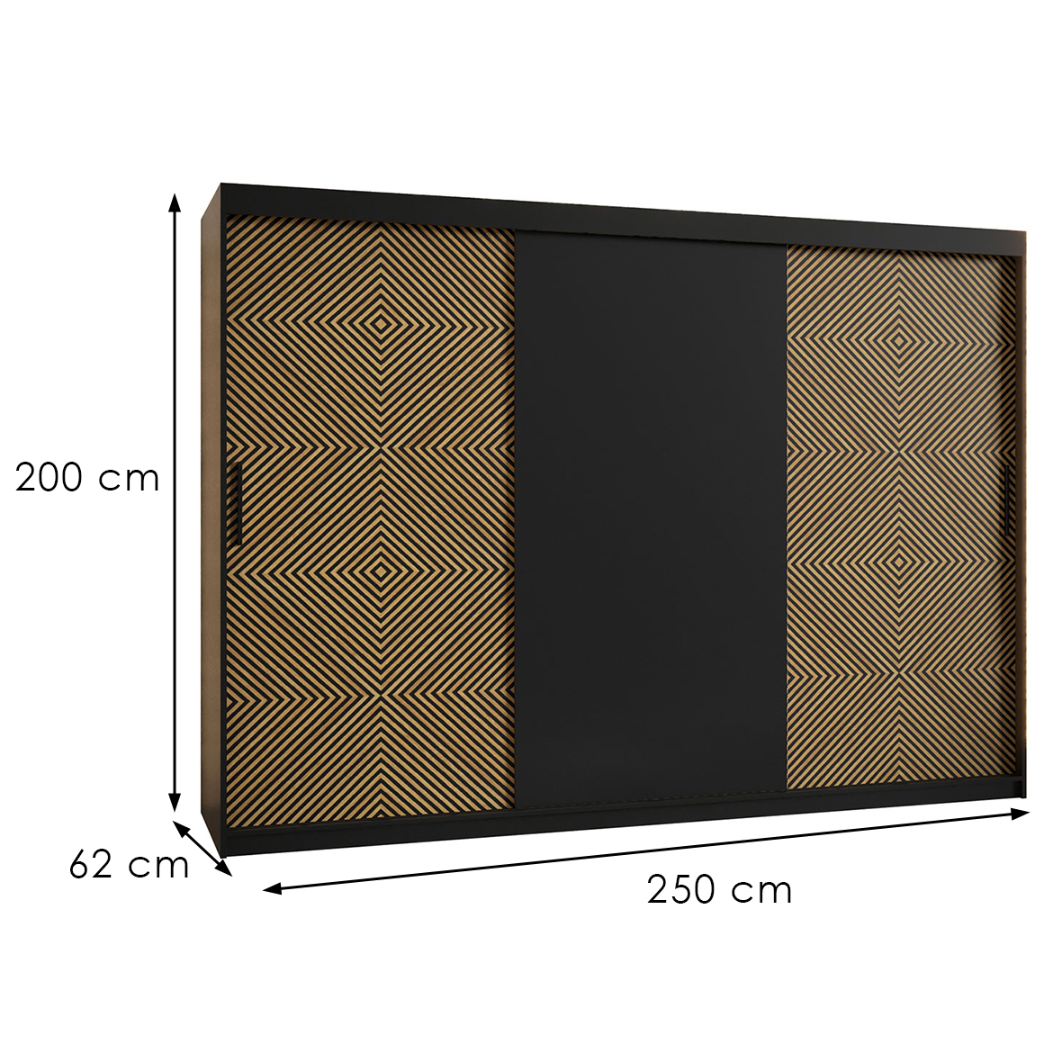 Szafa Laos 250 czarny