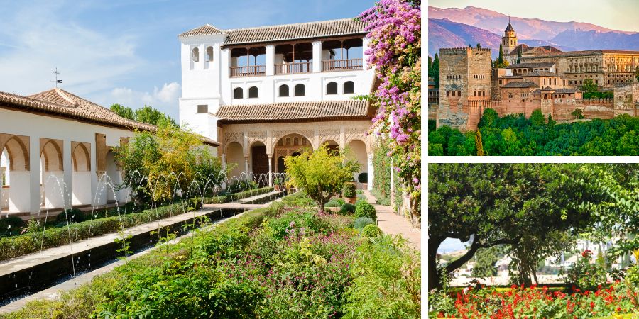 ogród Alhambra w Granadzie